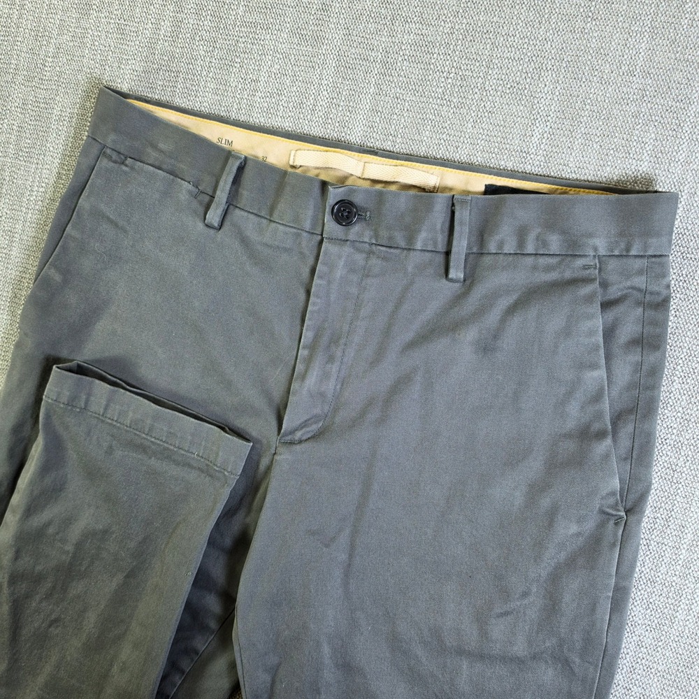 Banana Republic Pants Mens 32/30 Gray Slim Rapid Movement Chino Stretch